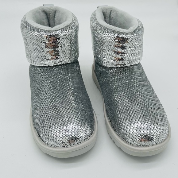 UGG Silver Sequin Winter Boots - Picture 2 of 5